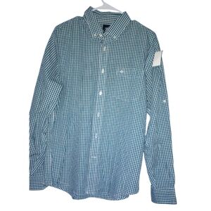 Dockers plaid men's casual long sleeve shirt size large